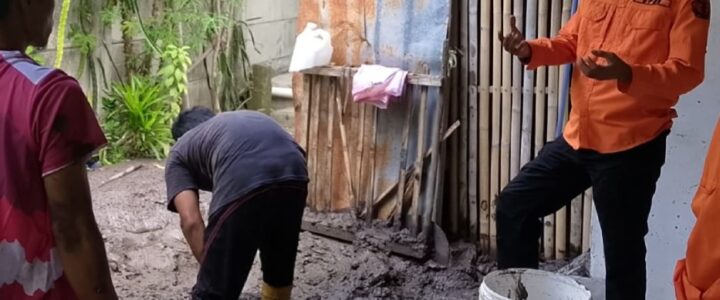 Semburan Lumpur Muncul di Sebuah Desa di Brebes